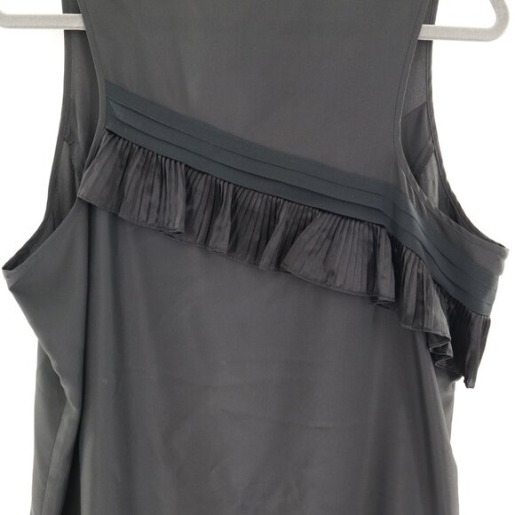 Banana Republic Silk Dress Womens XL Black Party Holiday Night Out Feminine LBD - Picture 6 of 13